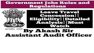 preview picture of video 'Leave Travel Concession in Central Government||Rules and Regulations||In Hindi'