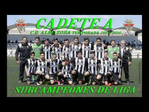 SUBCAMPEONES LIGA CADETE A CD ALMAZORA 2015   2016