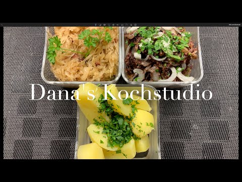 Schlesische Graupenwurst (Krupniok) mit Sauerkraut👍👍👍