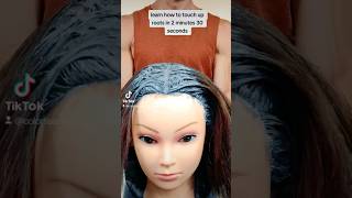 learn how to touch up roots at home! #haircolor  full video in channel