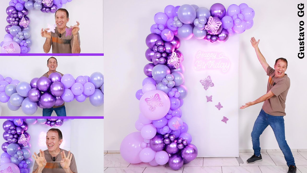 balloon decoration ideas ✨ balloon garland tutorial - balloon arch tutorial