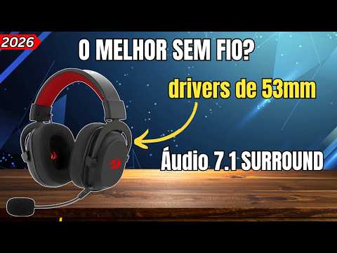 Redragon Zeus Pro: O MELHOR HEADSET GAMER SEM FIO De 2026? ASSISTA Antes de COMPRAR!