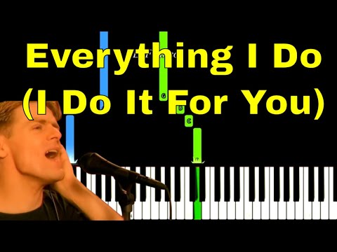 Everything I Do (I Do It For You) Bryan Adams  EASY Piano Tutorial