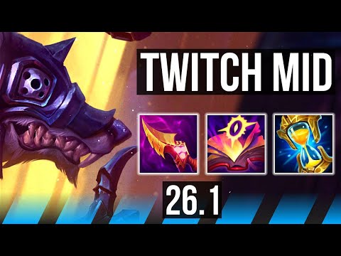 TWITCH vs YASUO (MID) | Good KDA: 14/2/3 | NA Master | 26.1