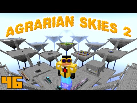 Minecraft Mods Agrarian Skies 2 - TOP TIER JETPACK [E46] (Modded Skyblock)