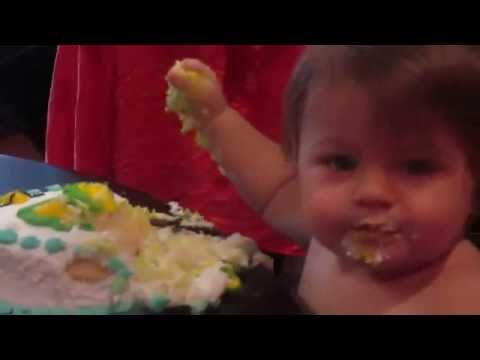 Zach Attack!! Zachary Smashes His 1st Birthday Smash Cake!!