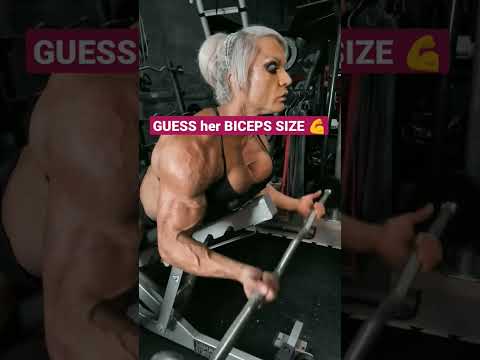 Giantess 🔥 Female Bodybuilder with Biggest Biceps | Muscle girl 😎 Fbb #femalebodybuilding #shorts