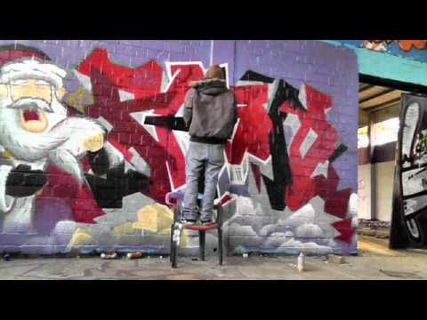 Graffy.tv #1 Merry X-Mas Graffiti Session - Oldenburg 2011 - Phon - Mies - Kry82 - Graffy.tv