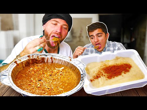 Iraqi BREAKFAST FOOD TOUR! Kebab and Ash KINGS of Najaf IRAQ!