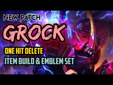 New Patch Grock is INSANE! | Best Build & Emblem Set 2022 | MLBB
