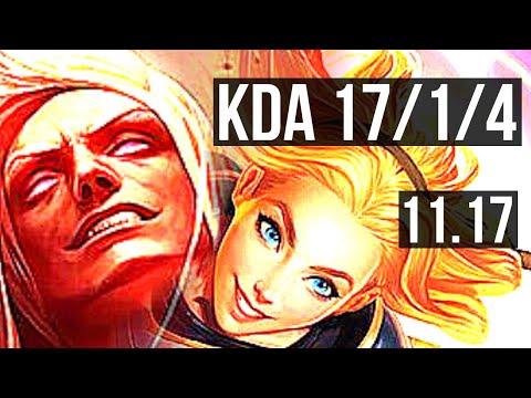VLADIMIR vs LUX (MID) | 17/1/4, Quadra, 1500+ games, 1.6M mastery, Legendary | BR Master | v11.17