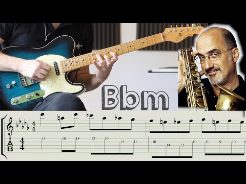 Insane Michael Brecker Lick Guitar TAB Play along