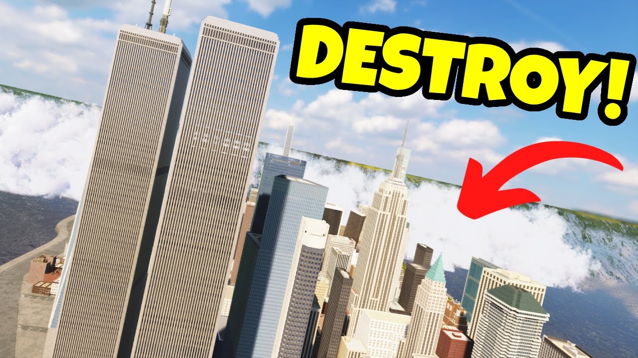 Realistic Tsunami vs New YORK! - Teardown Gameplay
