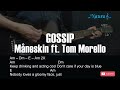 Måneskin - GOSSIP ft. Tom Morello Guitar Chords Lyrics