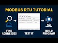Modbus RTU Tutorial Find Slave Addresses Test Registers Control With Crestron