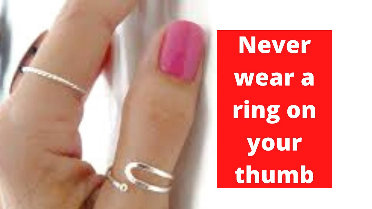 What does it mean when a girl wears a thumb ring?