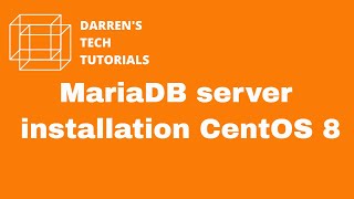 YouTube Thumbnail for MariaDB server installation CentOS 8