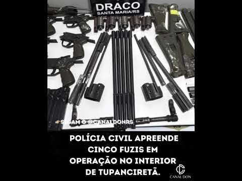 Polícia Civil apreende cinco fuzis em operação no interior de TupanciretãR