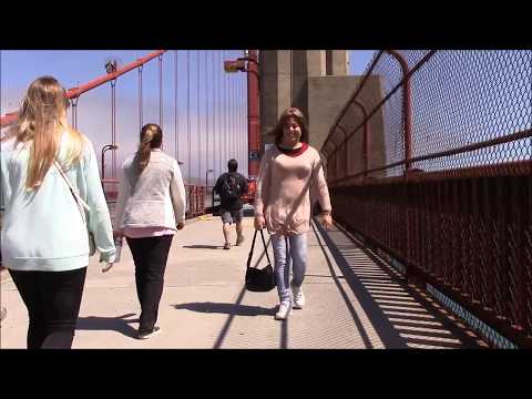 Tera, Bobby, Rosie and Missy Jenn on the Golden Gate Bridge