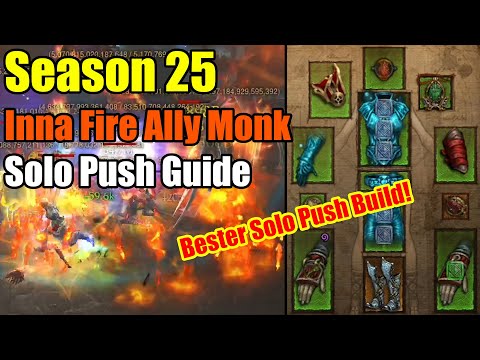 Season 25 | Inna Fire Ally Monk | Solo Push Guide