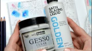 What I Use To Prime My Coloring Books for Watercolors and other Water-Based Supplies