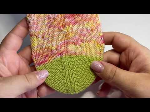 Strickmuster 7 - Blumenwiese stricken