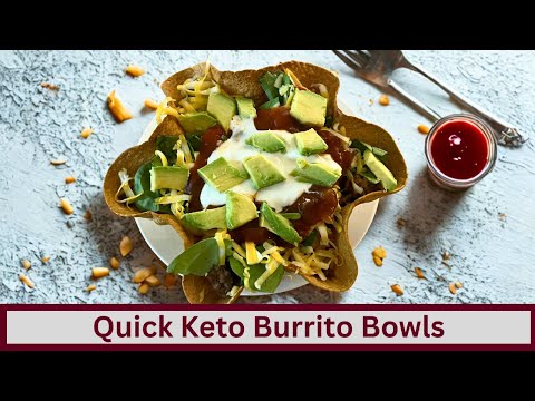 Quick and Easy Keto Burrito Bowls (Nut Free and Gluten Free)