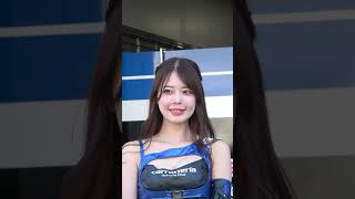 2024 SUPER FORMULA Rd.6/7 FUJI #7#8 羽瀬萌 カロッツェリアサポートガール 土曜ピットウォーク 4K