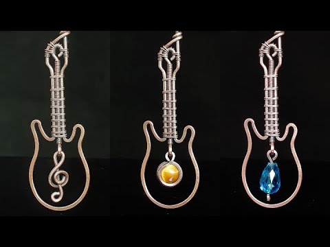 EASY Guitar Pendant: Wire Wrap Tutorial: DIY Jewelry: Beginner Friendly!