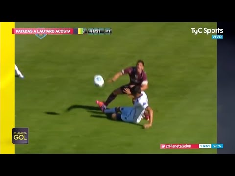 Planeta Gol - Brutales patadas a Lautaro Acosta
