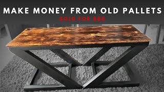 Creative DIY Pallet Wood Table Project (SOLD!)