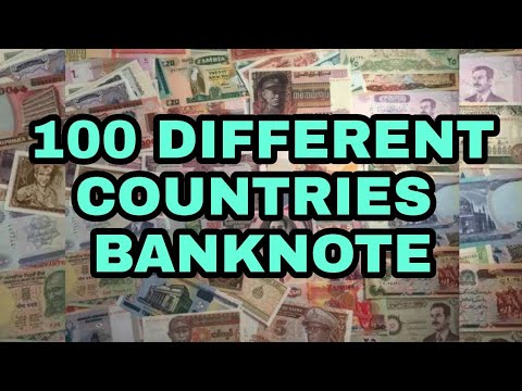 HUNDRED BANKNOTES FOR DIFFERENT COUNTRIES/RARE SCARE BANKNOTE
