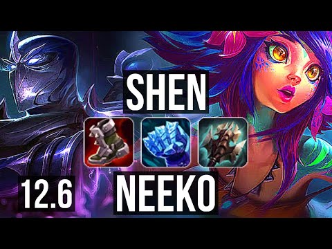 SHEN vs NEEKO (TOP) | 3/0/8, 1.6M mastery | NA Master | 12.6