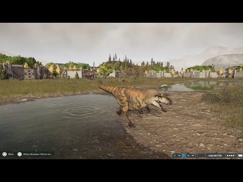 Jurassic World Evolution 2: (Modified) Yutyrannus vs Feathered Tyrannosaurus rex