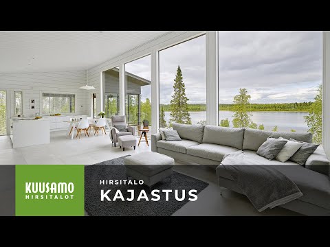 Hirsitalo sisältä - Kurkista sisään Kajastus-hirsitaloon
