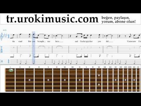 Gitar dersleri Miley Cyrus - Malibu Notalar Eğitim Bölüm#2 um-i723