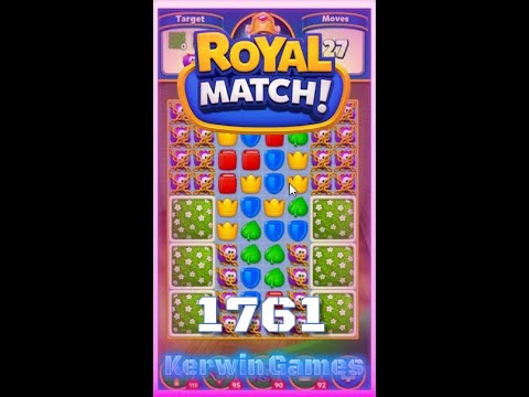Royal Match Level 1761 - No Boosters Gameplay