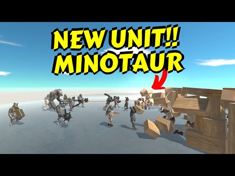 MINOTAUR defending its territory from ALL UNITS in Animal Revolt Battle Simulator