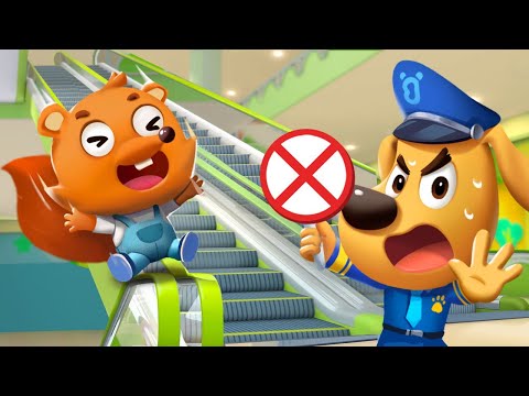 Escalator Monster | Police Cartoon | + More Sheriff Labrador Cartoons | Cartoon for Kids | BabyBus