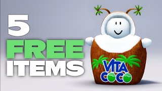 HURRY! GET 5 FREE ROBLOX ITEMS!🥥😋 (2024)