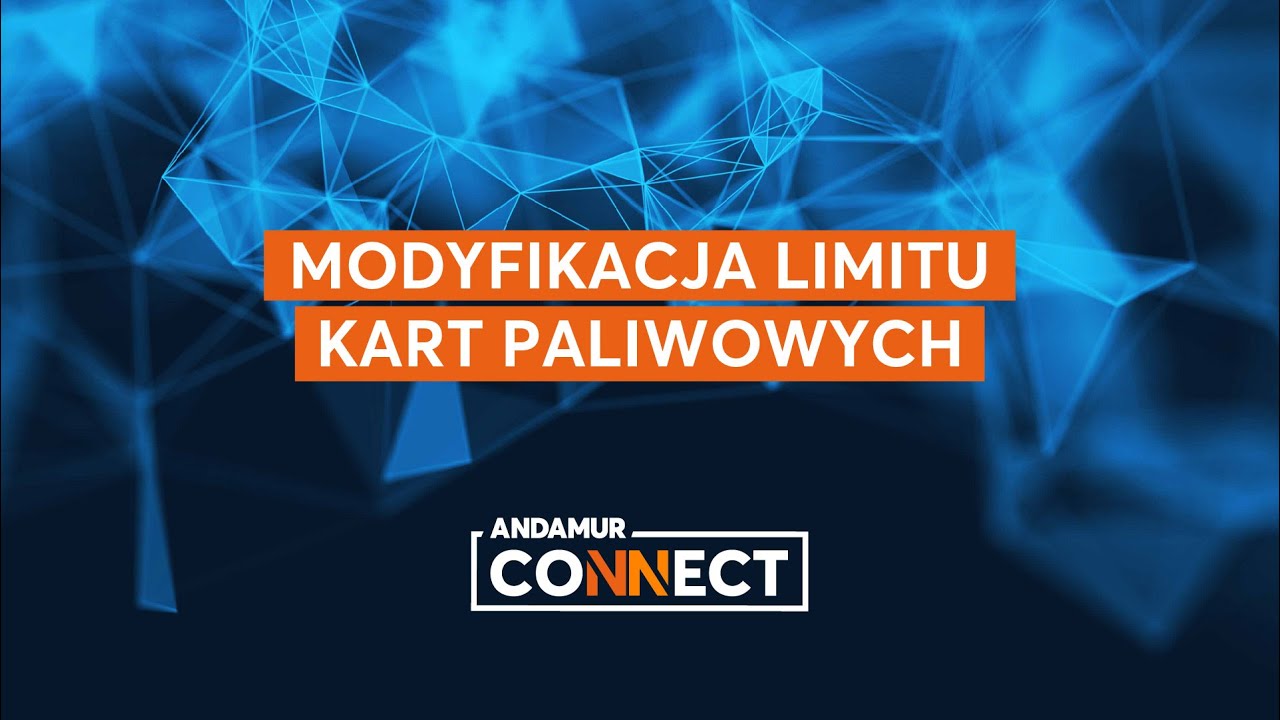 Video - Modyfikacja limitu kart paliwowych