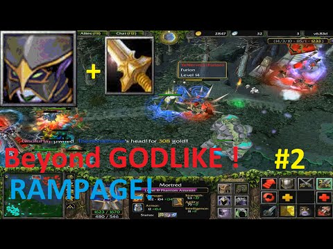 DotA 6.83d - Phantom Assassin, Mortred Beyond GODLIKE (RAMPAGE)