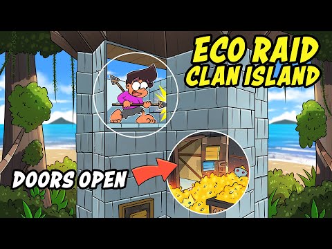 ECO RAID on CLAN ISLAND Left all doors Open in Rust!