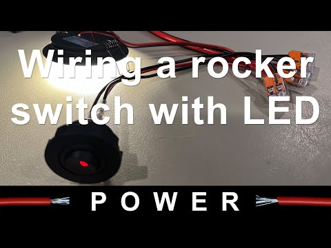 Wiring a Rocker Switch w LED Indicator