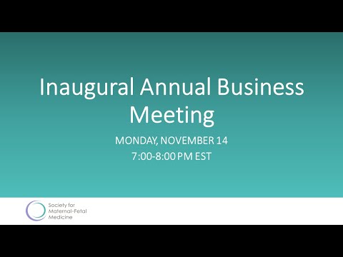 SMFM Annual Business Meeting 2022