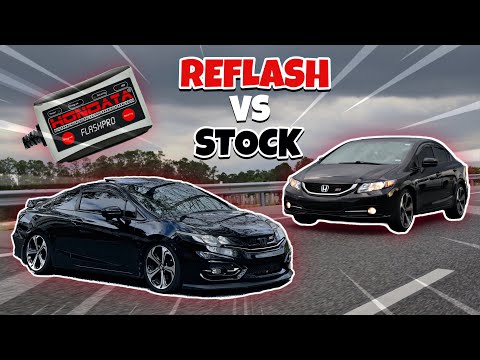 9TH GEN CIVIC Si HONDATA REFLASH VS. STOCK