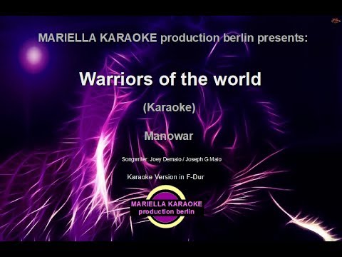 Manowar   Warriors of the world (Karaoke Version)