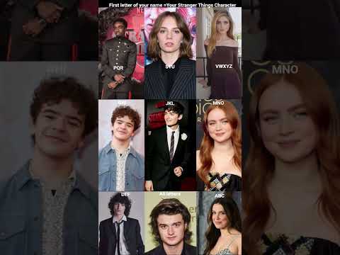 First letter =Your Character #strangerthings#shorts #viral