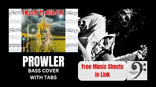 Prowler by Iron Maiden - Bass Cover (tablature &amp; notation included)