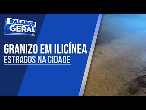 TEMPORAL COM GRANIZO CAUSA DESTRUIÇÃO E PREJUÍZOS EM ILICÍNEA:  MORADORES PRECISARAM SER RESGATADOS